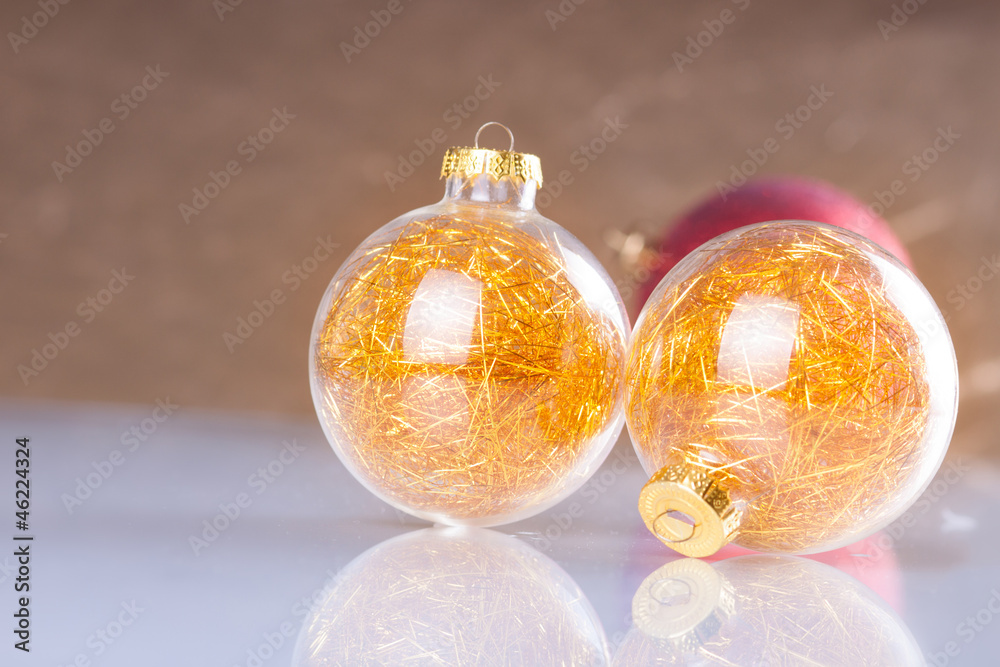 Christmas balls on abstract background Christmas balls on abstract background