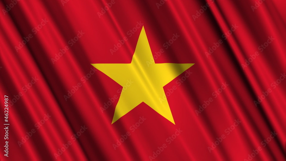 Vietnam Flag looping animation Vietnam Flag looping animation