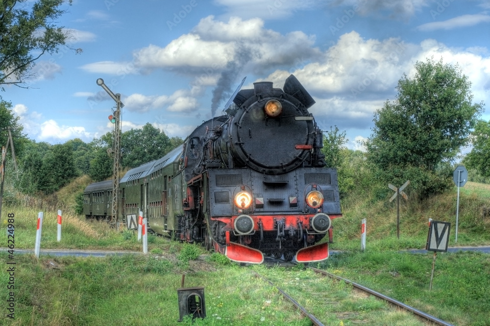 Obraz premium Retro steam train