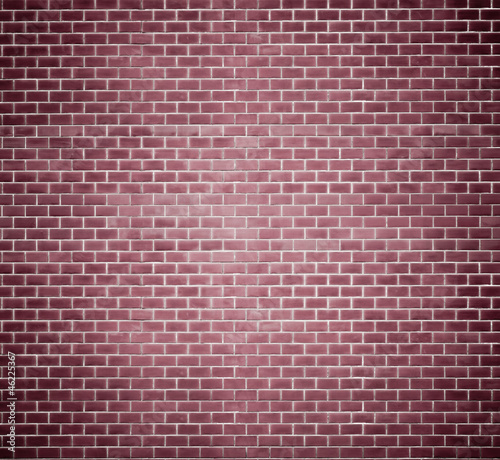 Decorative red brick wall