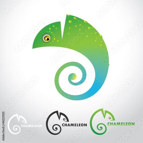Chameleon - vector illustration