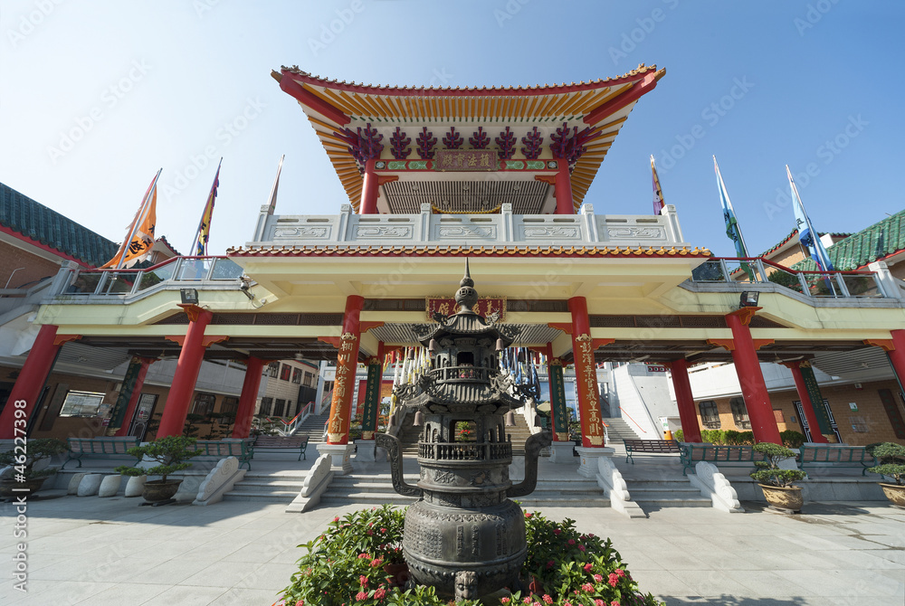 Fototapeta premium Tao Temple - Fung Ying Seen Koon in Hong Kong.