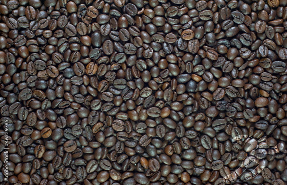 Sport running icon on coffee texture and background Sport running icon on coffee texture and background