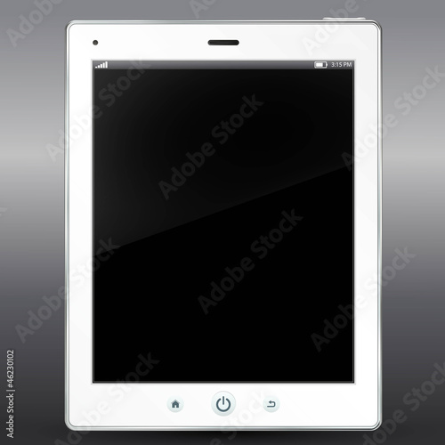 tablet pad white design