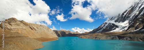high altitude beautiful blue lake