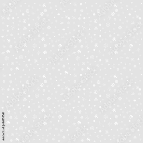 Winter Christmas seamless texture with snowflakes