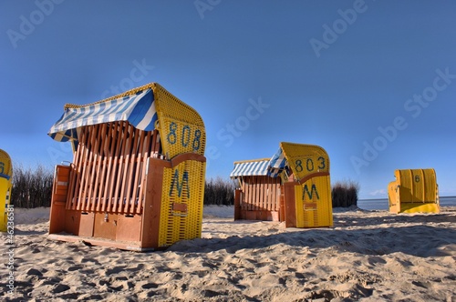 Duhner Strandkörbe HDR photo