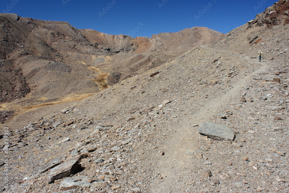 winding footpath near Mulhacen, Sierra Nevada National Park