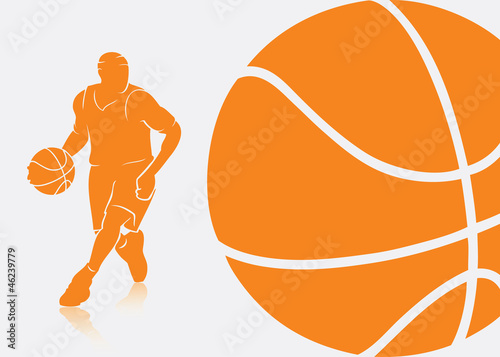 Basketball background - vector illustration