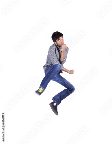 Happy young man jump © Helder Almeida