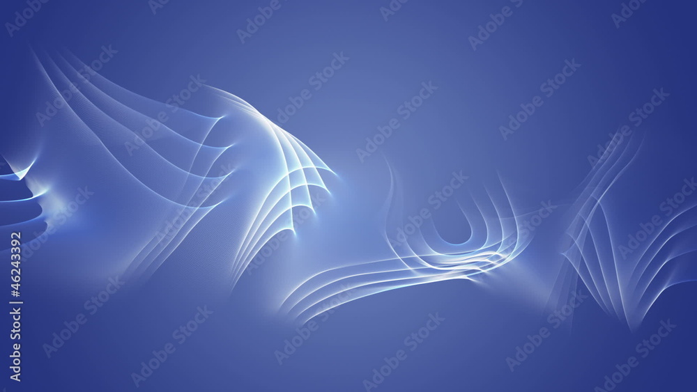 Wonderful video animation - particle object in motion – loop HD 1080p