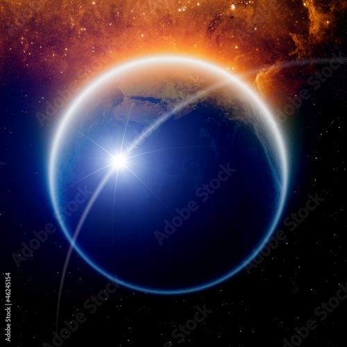 Fototapeta Naklejka Na Ścianę i Meble -  Planet in space