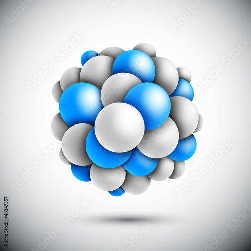 Sphere in form of the molecule