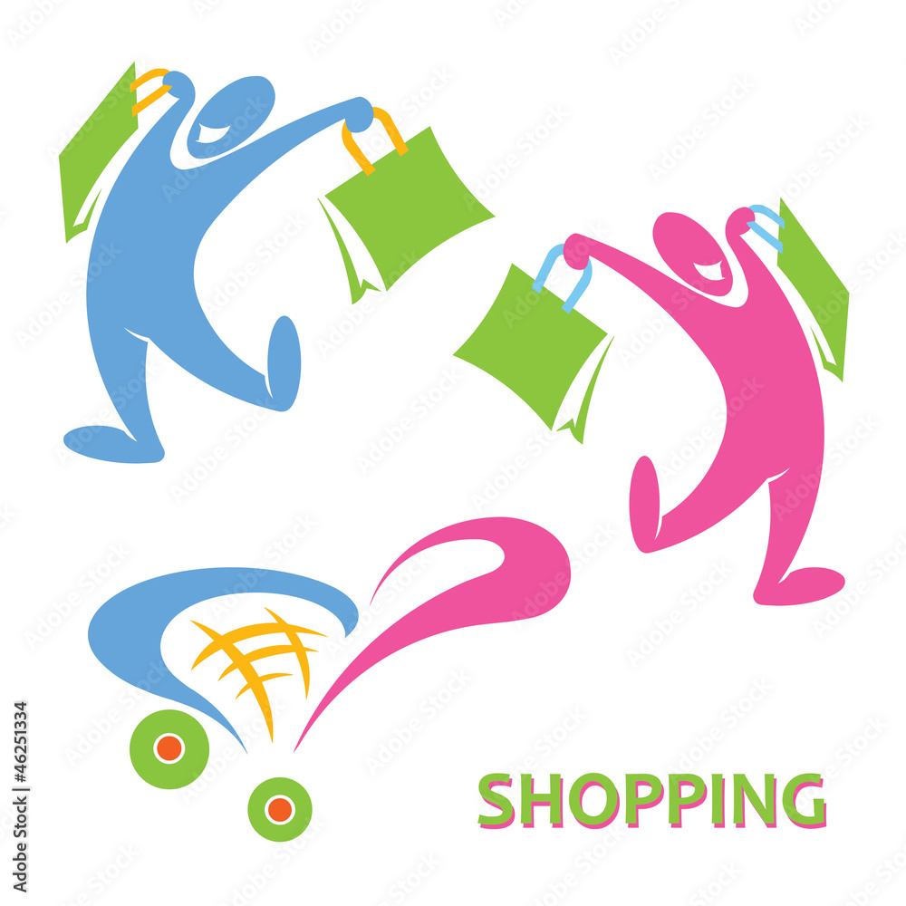 Naklejka premium Shopping