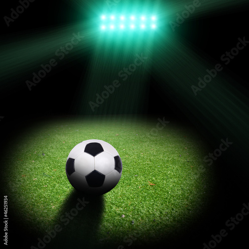 soccer ball on the green grass © Dmitry Perov