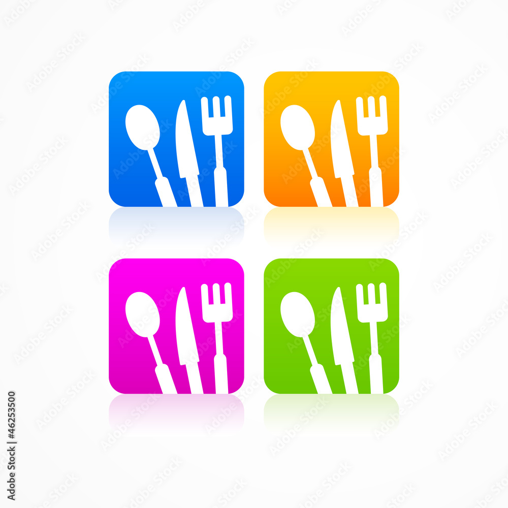 Abstract set kitchen sign logo Abstract set kitchen sign logo