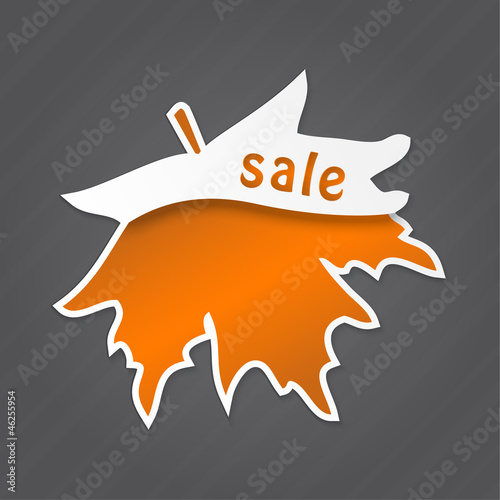 Sale label, tag, sticker design element.