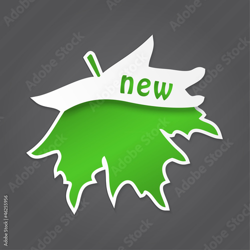 New label, tag, sticker design element