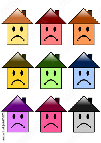 Série de maisons tristes