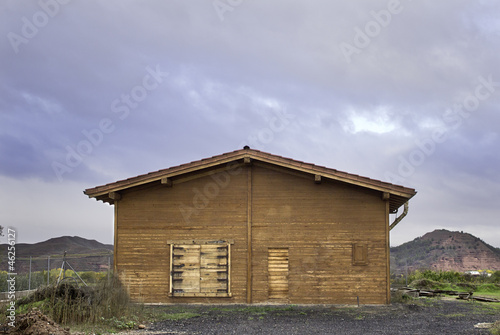 Isolated wooden house