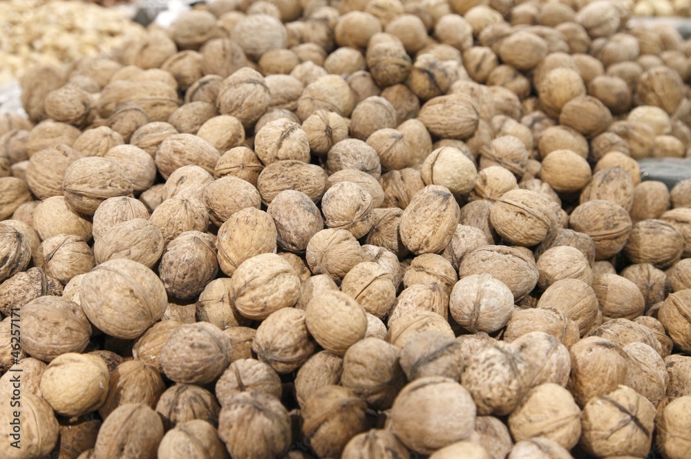 Nuts for sale in supermarket