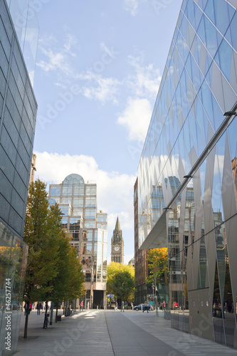 Fototapete Modern buildings in Manchester, UK.