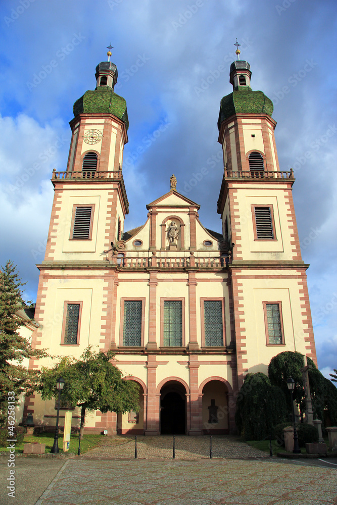 Façade de l'église d'Ebersmunster