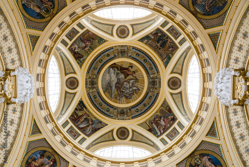 The dome of Szechenyi Baths, Budapest