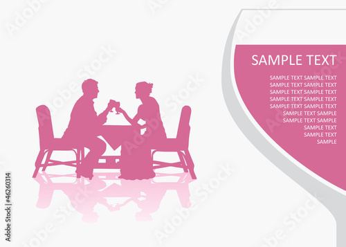 Man and woman at the table