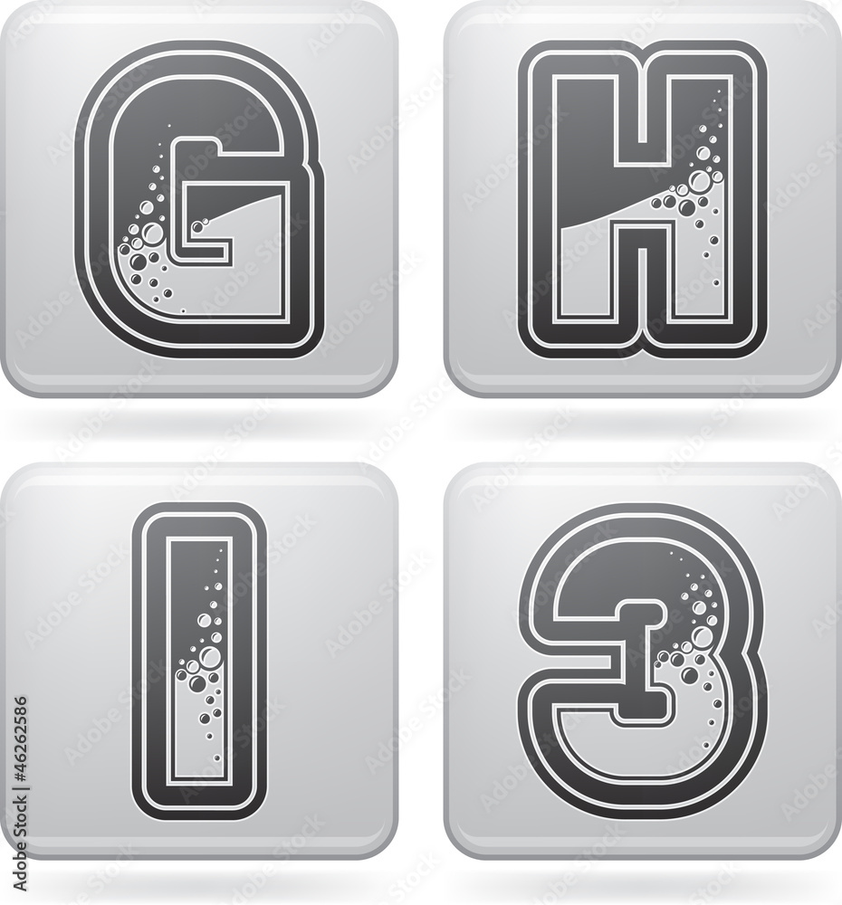 Digits & capital letters Digits & capital letters