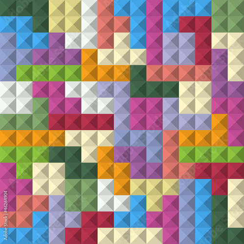 Abstract seamless background of color blocks