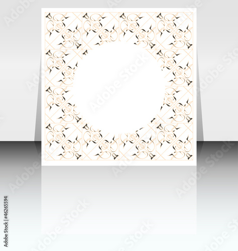 Presentation of flyer design content background - vector