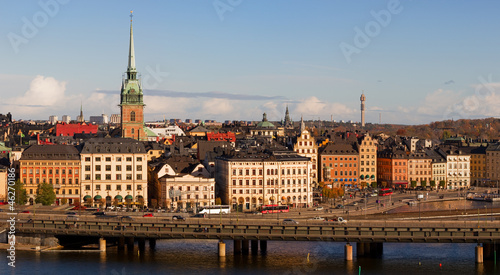 Stockholm Old Town Panorama.