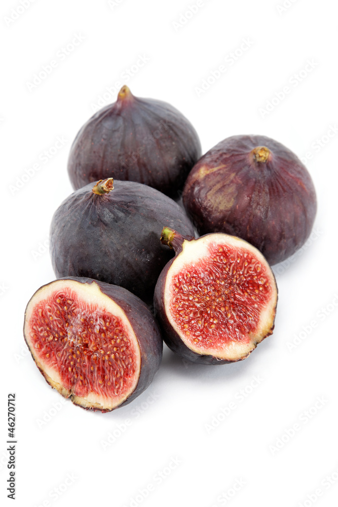 Fresh figs isolated on a white background. Fresh figs isolated on a white background.