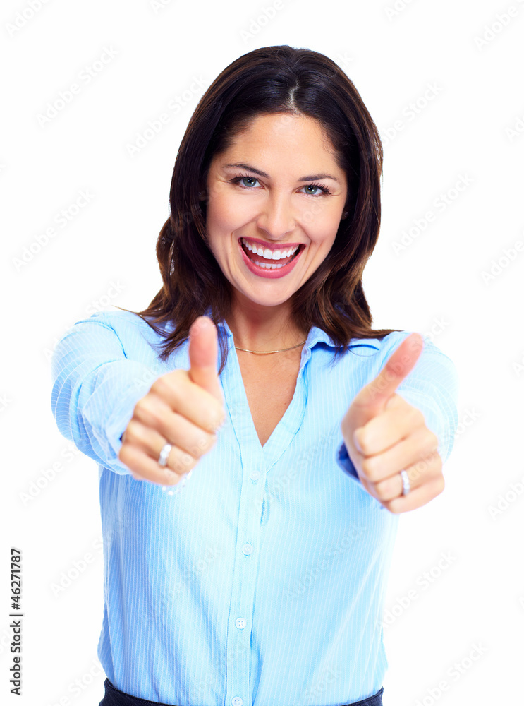Happy business woman. Happy business woman.
