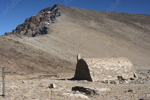 refugio de la Caldera near Mulhacen in Sierra Nevada photo