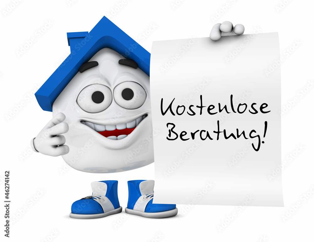 Kleines 3D Haus Blau - Kostenlose Beratung Kleines 3D Haus Blau - Kostenlose Beratung
