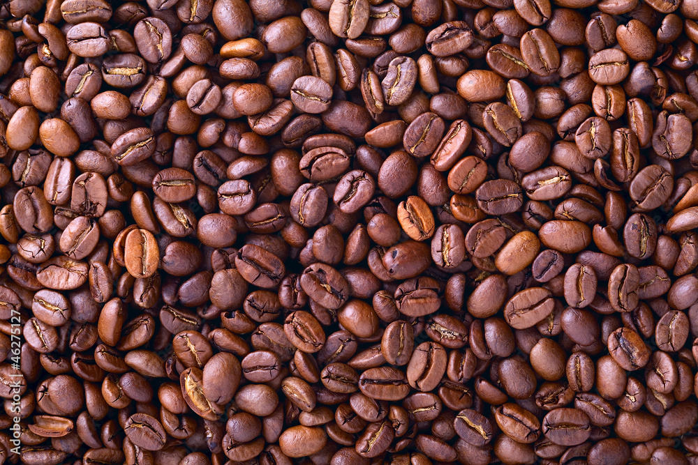 Coffee beans background