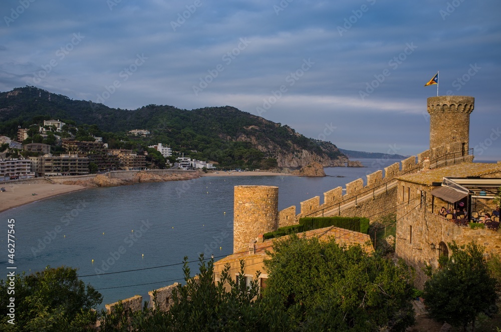 Vila Vella fortress in Tossa de Mar, Spain