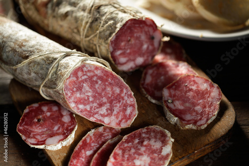 salame crudo italiano photo