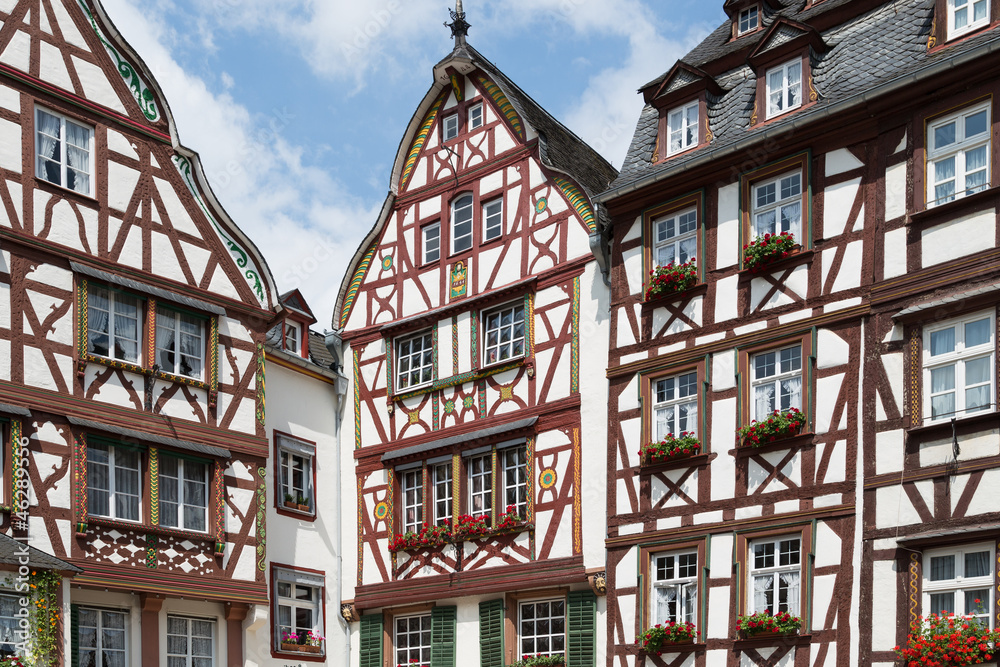 Medieval houses in Bernkastel, Germany