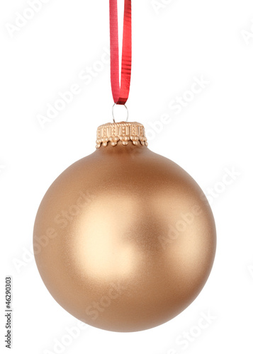 gold chriatmas ball