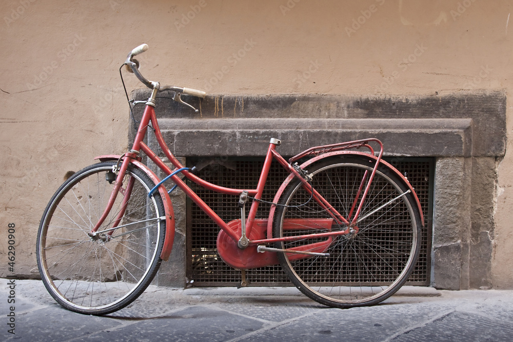 Old red bike
