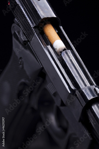 cigarette burned like a bullet © Petkov
