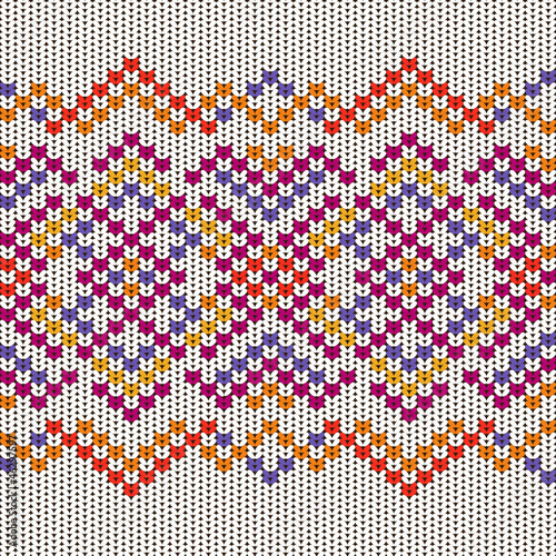 Knitted pattern, colorful seamless texture