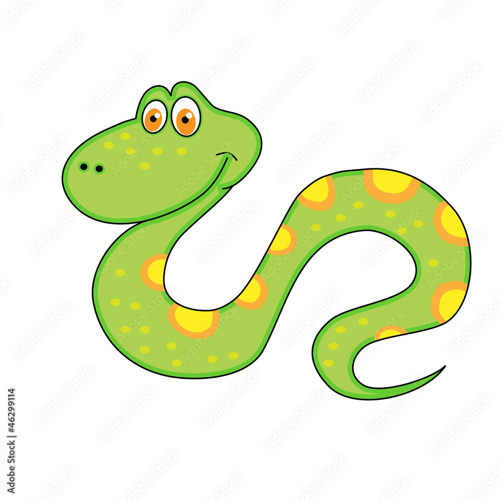 Fototapeta premium Snake Christmas merry festive character