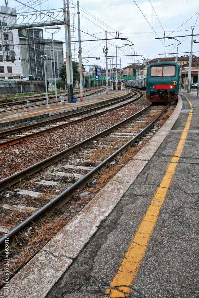 Treno alla stazione di Porta Genova