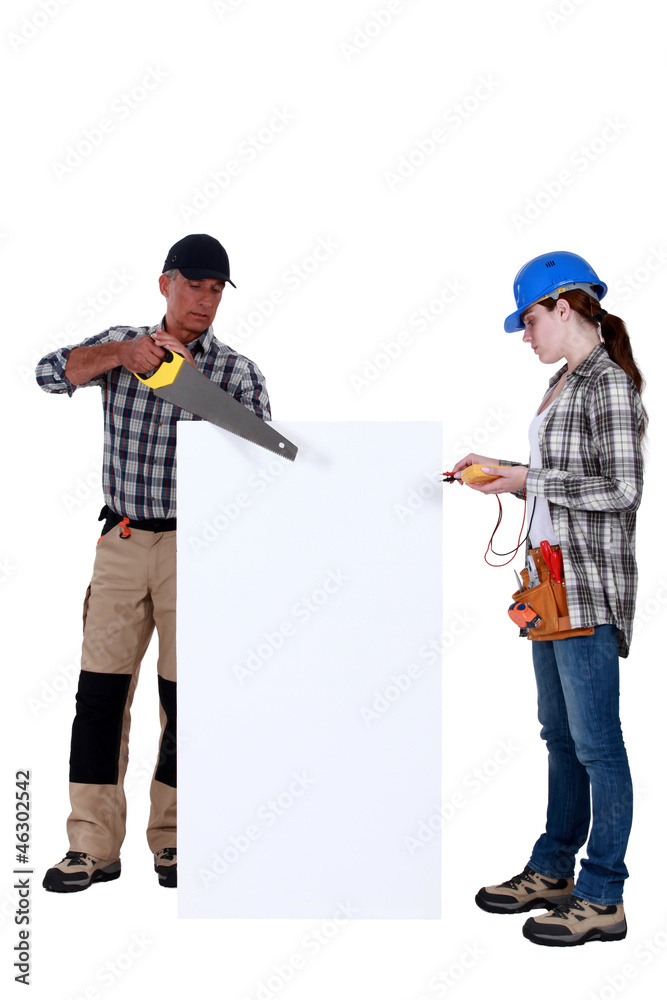Carpenter and electrician