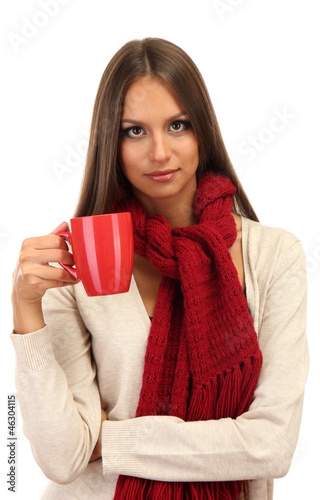 beautiful young woman with ...