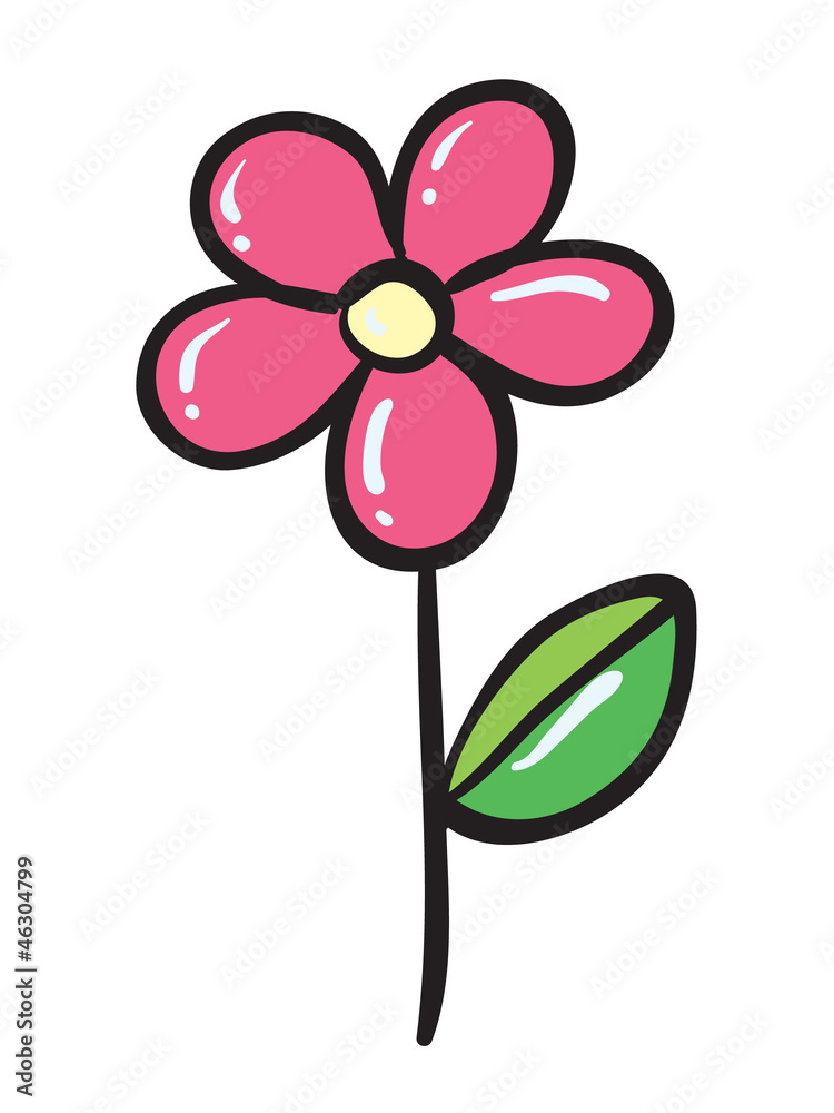 a pink flower